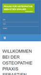 Mobile Screenshot of osteopathie-behandlung-karlsruhe.de